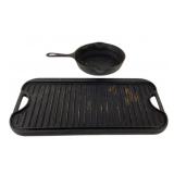 Wagner Ware Cast Iron Skillet; Griddle