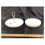 Fenton Milk Glass Hobnail Dishes