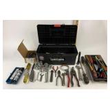 Craftsman Toolbox, Wrenches, Pliers, Drill Bits