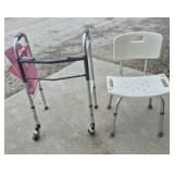 Guardian Walker & Adjustable Height Shower Chair