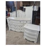 Wood Full Size Headboard, Footboard & Bed Frame,
