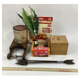 Home Decor Items Including Crayola, Wooden Sled, A