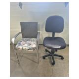 Wicker Outdoor Chair With Seat Cushion & Rolling