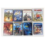 DVD/Blu-ray collection: Aladdin, Avatar, The