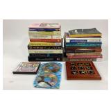 Books, Nintendo DS Game, DVDs, Wooden Tic-Tac-Toe