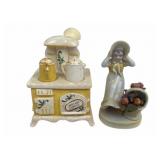 Porcelain Figurines: Japanese Coffee Stove Shakers