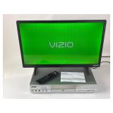 Vizio D24h-J09 TV, Apex AD-2500 DVD Player