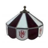Stained Glass Lampshade With Indiana University Lo