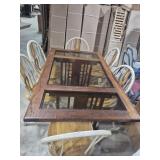 Wood & Glass Dining Room Table 36 in. X 60 in. &