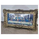 Last Supper Picture On Mirrored Background In