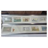 Framed Cartoon Golf Clips (2) 7.5 in. X 36.5 in