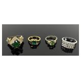 4 Women's Rings Various Sizes