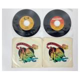 Vinyl 45s: Eagles & Aerosmith Record Collection