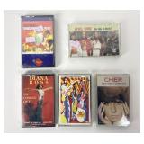 Sealed Cassette Tapes: Diana Ross, XTC Oranges &