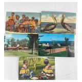 Postcards Featuring Scenic Views, Cultural Themes
