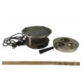 Electric Hot Plate With Egg Poacher
