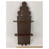 Intricately Carved Wooden Spoon Rack