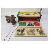 Children's Wooden Puzzles, Pull Toy Dog
