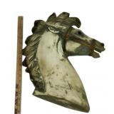 Horse Head Wall Plaque in Painted Ceramic