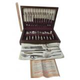 Holmes & Edwards Inlaid Silverware Set, Wm A. Roge