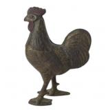 Cast Iron Rooster Coin Bank