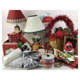 Christmas Decorations, Gift Wrap, Lamps