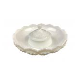 Fenton Milk Glass Covered Dish