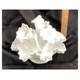 White Milk Glass Epergne