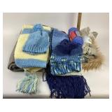 Knit Scarves, Hats, Yarn, Fabric