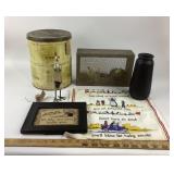 Decorative Tin, Wire Frame, Textiles, Home Decor