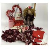 Dolls, Fabric Garland, Valentine Decor