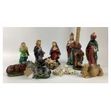 Hand-Painted Nativity Figures