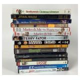 DVD Movies Including Star Wars, E.T., Lassie