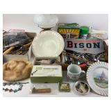 Glass Kerosene Lamp, Parkview Field Lunchbox, Hous