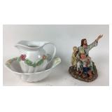 Pfaltzgraff Pitcher With Bowl, Masterpiece Porcela