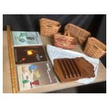 Longaberger Baskets, Thimble Display & Fenton Book