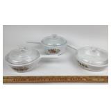 Corningware Spice of Life Saucepans with Pyrex Lid