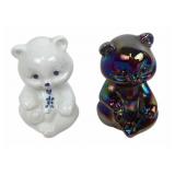 Fenton Art Glass Bear Figurines
