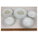 Corelle Meadow Flowers Plates, Bowls, Salad Plates
