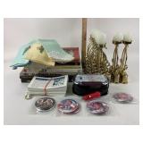 Books, Battery Candles, Linen Napkins, Political B