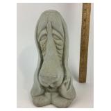 Concrete Basset Hound Sculpture