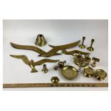 Brass Wall Sculptures, Candle Holders