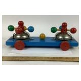 Gong Bell Push Toy With Metal Bells