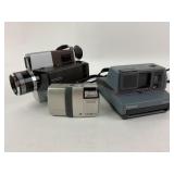 Polaroid Impulse Camera, Kodak XL55 Movie Camera,
