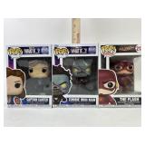 3 Funko Collectible Pops: The Flash, Zombie Iron