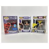 3 Funko Collectible Pops: Marvel Wolverine