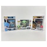3 Funko Collectible Pops: Grogu With Armor, The