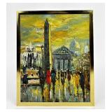 P.G. Tiele Signed Oil Painting Paris