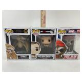 3 Collectible Funko Pops:  The Big Bang Theory