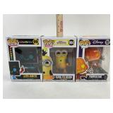 3 Collectible Funko Pops: Pumpkin King,
